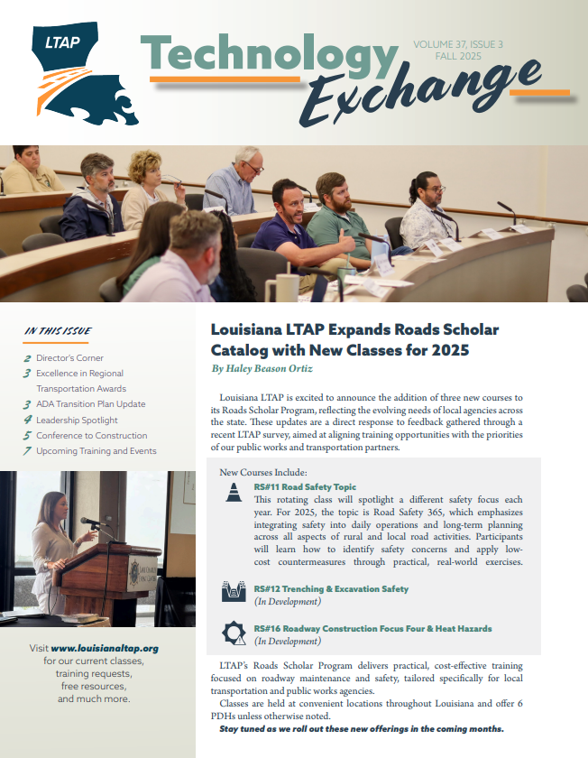 screenshot of Tech Exchange newsletter