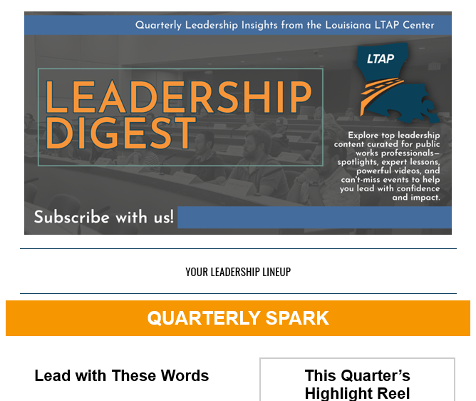 screenshot of Local Connections E-News